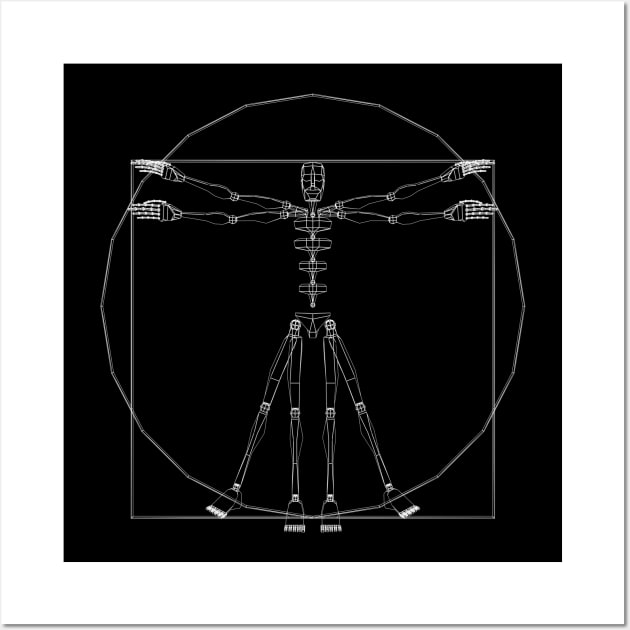 Vitruvian Biped Wall Art by CCDesign